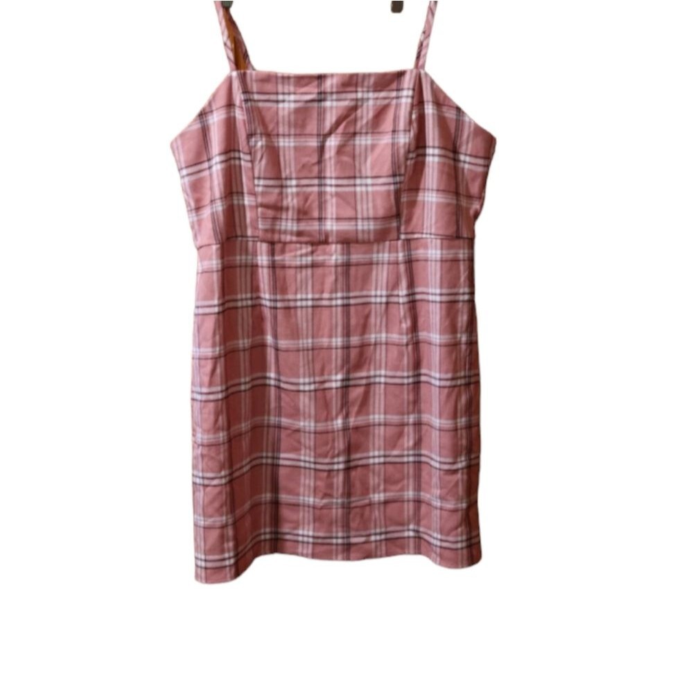 Forever 21 Plus Pink Plaid Mini Dress 1X